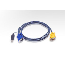 Aten KVM-Kabel HD15-SVGA+USB 2m