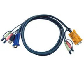 Aten KVM-Kabel HD15-SVGA+USB+Audio 5m