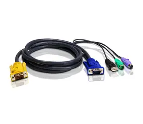 Aten KVM-Kabel HDB15-SVGA+USB+PS/2 / 3M