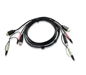 Aten KVM-Kabel USB HDMI mit Audio / 1,8 m