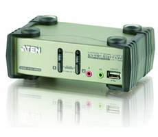 Aten CS-1732B / 2- Port KVMP USB+PS2 / USB-Hub / Audio / OSD / 1,2 m Kabel