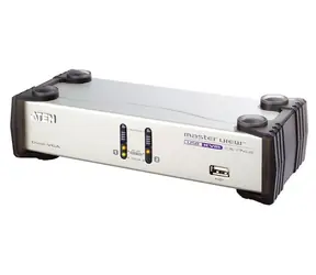Aten CS-1742C / 2- Port Dual View KVM USB / USB-Hub / Audio / 1,2 m Kabel
