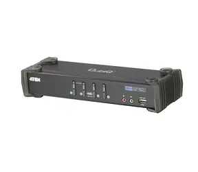 Aten CS-1764A / 4- Port DVI KVMP USB / 2-Port USB HUB / Audio / 1,2 m Kabel 