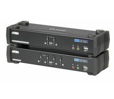 Aten CS-1782A / 4- Port KVME USB / Ethernet+USB-Hub / Audio / 2- Port DVI KVMP USB / USB-Hub / Audio 7.1 / Kabel / 3D 