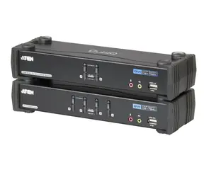 Aten CS-1782A / 4- Port KVME USB / Ethernet+USB-Hub / Audio / 2- Port DVI KVMP USB / USB-Hub / Audio 7.1 / Kabel / 3D 