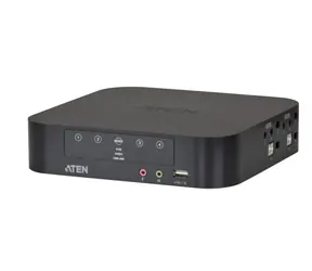 Aten CS-1944 / 4- Port Mini DisplayPort Dual View KVMP USB / Audio / Kabel