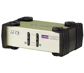 Aten CS-82U / 2- Port KVM PS2+USB / 1,2 m Kabel