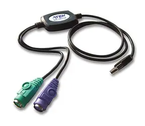 Aten USB-Konverter zu 2xPS2 / Tastatur+Maus / kabelgebunden