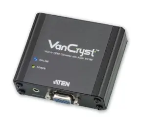 Aten VGA-zu-HDMI-Schnittstellenkonverter mit Audio bis zu 1080P (VC-180) / Stereo
