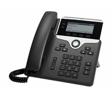 Cisco IP Phone 7821 (für Cisco UC Manager gedacht) schwarz / VoIP-Telefon / SIP / SRTP / 2 Leitungen