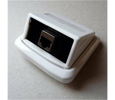 ABB TANGO Einzelsteckdose 1xRJ45 Cat6 STP weiß