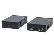Manhattan HDMI - Ethernet Extender Kit auf Cat6 / 2xHDMI-Sender schwarz / 1x HDMI-Empfänger / 1x RJ 45