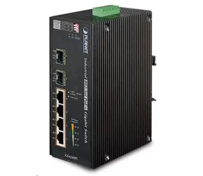 Planet IGS-624HPT PoE-Switch / 4X 1000Base-T / 2x SFP 100/1000Base-X / 802.3at 120W / DIN / IP30