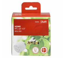 Danfoss Thermostatset für Längsheizung / DN 15 / direkt