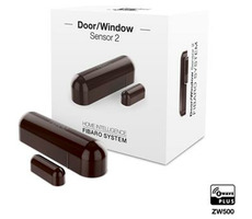 Fibaro batteriebetriebener Sensor 2 (Magnetkontakt) für Fenster und Türen braun / Z-Wave PLUS
