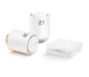Netatmo Heizkörperventil-Starterpaket / Set mit 2x thermostatischen Funkköpfen / Relais / Zubehör