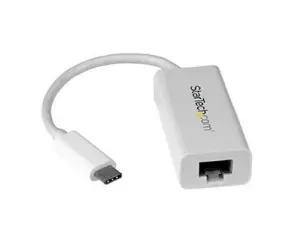 StarTech USB-C-Adapter weiß / für Netzwerkanschluss / RJ45 