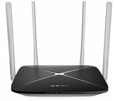 Mercusys AC12 / Router AC1200 / 2,4 GHz - 300 Mbit/s / 5 GHz - 867 Mbit/s / WAN + 4X LAN