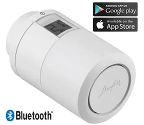 Danfoss Eco Bluetooth weiß / intelligenter Heizkörper-Thermostatkopf 