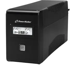 PowerWalker VI 650 LCD / Backup-USV / 650 VA / 2x Schuko / RJ11 / USB