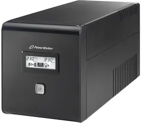 PowerWalker VI 1000 LCD USV / Backup-USV / 1000 VA / 2x Schuko / 2x IEC / RJ11 / RJ45 / USB 
