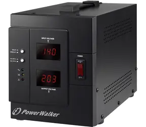 PowerWalker AVR 3000-SIV / Spannungsregler / 3000VA / 2400W / 1x Schuko
