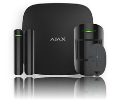AJAX Hub Starter Kit schwarz / Steuereinheit / 1x Bewegungssensor / 1x Türsensor / 1x Fernbedienung