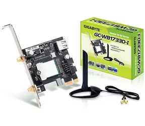 GIGABYTE GC-WB1733D-I / Intel 9260 / PCIe x1 Karte / BT+Wi-Fi / 802.11ac / inklusive Antenne