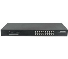 Intellinet Switch 16x GE Rackmount PoE+ / 16- Port / 100 Mbit/s / 16x PoE+ / 19"