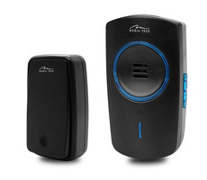 Media-Tech KINETIC DOORBELL schwarz / kabellose Türklingel / 51 Melodien / Reichweite 150 m / IP44 / 4 Lautstärkestufen