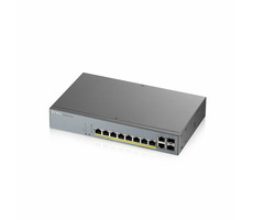 ZyXEL GS1350-12HP / 12- Port Switch / 100|1000 Mbit/s / 8x GbE / 2x SFP / PoE