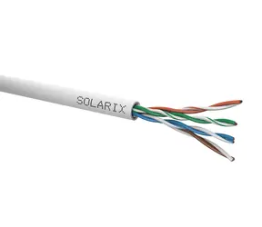 Solarix Installationskabel CAT5E 500m grau / Inneninstallation / PVC-Mantel / ungeschirmt / Box