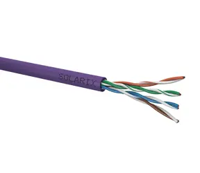 Solarix Installationskabel CAT5E 305m lila / Inneninstallation / LSOH-Mantel / ungeschirmt / Box