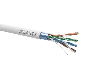 Solarix Installationskabel CAT5E FTP 305m grau / Inneninstallation / PVC-Mantel / geschirmt / Box