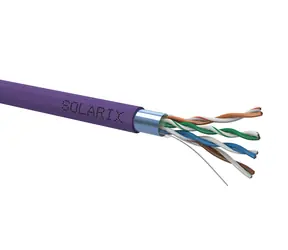 Solarix Installationskabel CAT5E FTP 305m lila / Inneninstallation / LSOH-Mantel / geschirmt / Box