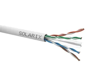 Solarix Installationskabel CAT6 500m grau / Inneninstallation / PVC-Mantel / ungeschirmt / Spule