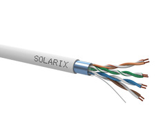 Solarix -Kabel CAT5E FTP 305 m / Inneninstallation / PVC-Mantel / geschirmt / Box / grau