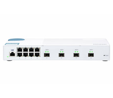 QNAP QSW-M408S 10GbE Switch weiß / 8x GbE / 4X 10GbE /QoS / weiß