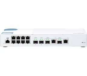 QNAP QSW-M408-2C 10GbE Switch weiß / 8x GbE / 2x 10GbE / 2x 10GbE SFP+ / QoS / weiß