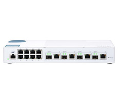 QNAP QSW-M408-4C 10GbE Switch weiß / 8x GbE / 4X Combo 10GbE SFP+ / QoS / weiß