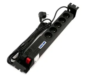 Acar 504 WF Rack 3M / Verteilerfeld mit Überspannungsschutz / 5x230V / Wannen 1,5HE für 19" 