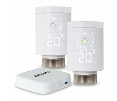Evolveo Heat M30 Starter Pack / 2x intelligenter Thermostat-Heizkörperkopf und Zentraleinheit