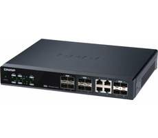 QNAP QSW-M1204-4C / Desktop-Switch / 8x 10GbE SFP+ / 4 x 10GbE SFP+ & RJ45 kombiniert / Qos / VLAN