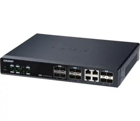 QNAP QSW-M1204-4C / Desktop-Switch / 8x 10GbE SFP+ / 4 x 10GbE SFP+ & RJ45 kombiniert / Qos / VLAN