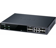 QNAP QSW-M804-4C / Desktop-Switch / 4X 10GbE SFP+ / 8 x 10GbE SFP+ und RJ45 kombiniert / QoS / VLAN