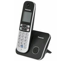 Panasonic KX-TG6811GB schwarz / Schnurloses Analogtelefon / DECT / GAP / Telefonbuch 120 / max. 15 Stunden Gesprächszeit