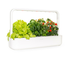 Click And Grow SMART Garden 9 weiß / Smarter Blumentopf / automatische Bewässerung / 3x Tomaten / 3x Basilikum / 3x Salat