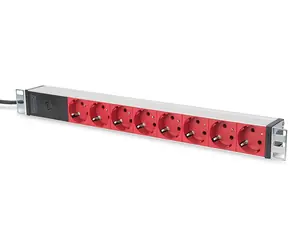 Digitus DN-95410- R 12V / Aluminium PDU / 8x Schuko / 2m / 1U / 10A