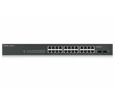 ZyXEL GS1900-24 / Switch SMART Managed / 24x GbE RJ-45 / 2x GbE SFP / VLAN / QoS / Rack