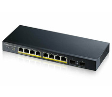 ZyXEL GS1900-10HP v2 / 10- Port -Switch / 8x GbE RJ-45 / 2x GbE SFP / PoE 802.3at / QoS / VLAN